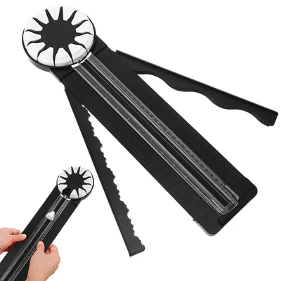 Produktbild von Papierschneider 12-in-1 - Multifunktionales Scrapbooking-Werkzeug - Papierschneider - Schwarz