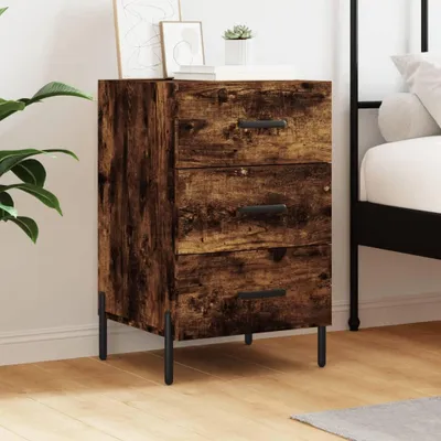 Obrázok produktu pre vidaXL Nočný stolík Smoked Oak 40x40x66 cm odvodený výrobok z dreva