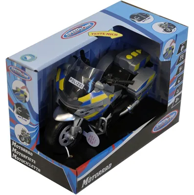 Produktbild von Speedzone Polizeimotorrad 18 cm, Licht und Sound, Freilauf