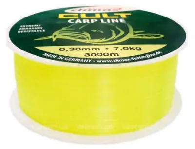 Zdjęcie produktu dla Climax Żyłka Cult Carp Line 600 m, kolor fluo-żółty, 0,30 mm