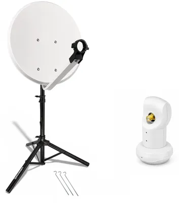 Produktbild von PremiumX mobile Camping Sat Anlage 60cm Antenne Single LNB Stativ