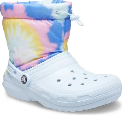 Produktbild von crocs Classic Lined Neo Puff Tie Dye Boot Mineral Blau Croslite Größe: 36/37 Normal
