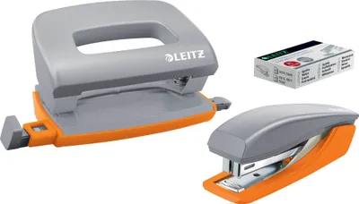 Produktbild von LEITZ Mini Heftgerät- & Locher-Set Urban Chic dunkelgrau
