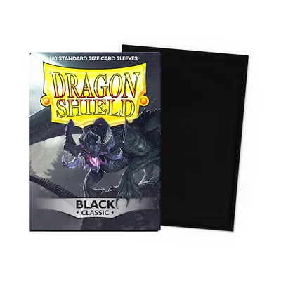 Produktbild von Dragon Shield Standard Sleeves - Black (100 Sleeves)