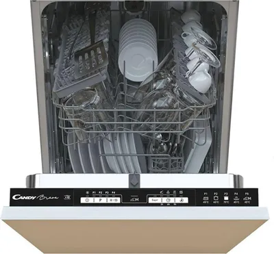 Produktbild von Candy Brava CDIH 2L1047, Voll integriert, Single (45 cm breit), Weiß, LED, Zusammenklappbar, Doppel