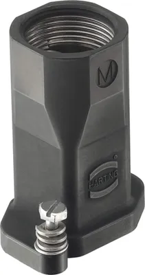 Produktbild von HARTING Han 3HPR Tüllengehäuse ohne eingeklebte Dichtung, 1xM25 gerader Kabelabgang, Schraubverriegelung - 1 Stück