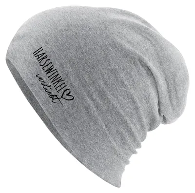 Produktbild von Huuraa Beanie Harsewinkel verliebt Heather Grey One Size Baumwolle und Elasthan Mütze Geschenkidee