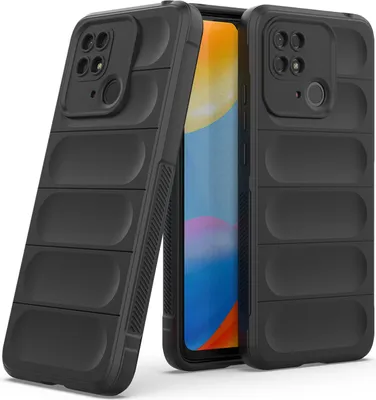 Produktbild von Redmi 10C Hülle, Weich TPU Silikon Stossfest Anti-rutsch Schutzhülle für Xiaomi Redmi 10C Schwarz