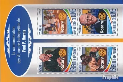 Produktbild von Briefmarken Guinea 2017 Mi 12730-12733 Kleinbogen (kompl. Ausgabe) postfrisch Paul P. Harris