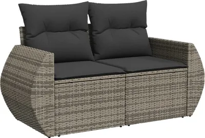 Zdjęcie produktu dla VidaXL 366124, 2 siedz., Ciemny Szary, 110 kg, 1420 mm, 620 mm, 690 mm