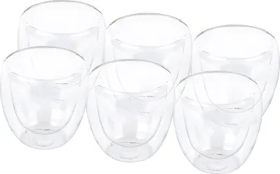 Produktbild von Kaffee-Thermo-Glas, 6er-Set, doppelwandig ca. 250 ml
