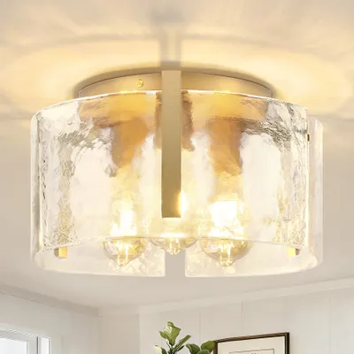 A close-up view of a ceiling light fixture.