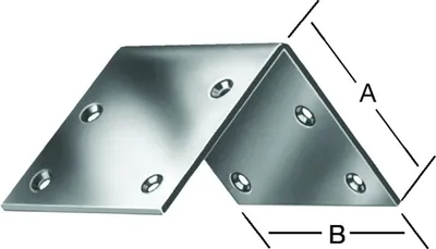 Productafbeelding van VORMANN breedhoekprofiel, 40x40x40x2 mm, roestvrij staal