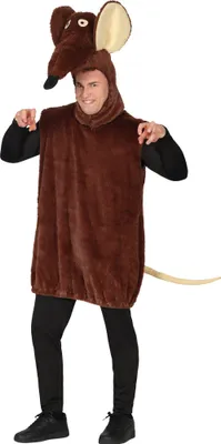 Immagine prodotto di Animale Ratto Tuta Testa Coda Costume Carnevale Divertimento Festa Outfit Figura Animale Creativo Con Design Divertente Perfetto Per Carnevale Varie Occasioni, Dimensioni: 52 - 54 (L) Colore: Marrone