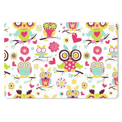 Produktbild von MuchoWow® Schreibtischunterlage Muster - Eule - Tiere 60x40 cm - XXL Mauspad - Großes Mauspad