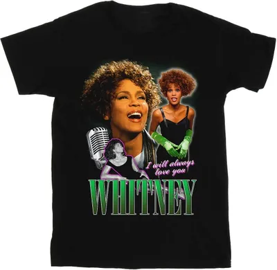 Produktbild von Whitney Houston - "I Will Always Love You" T-Shirt für Herren BI48957 (XXL) (Schwarz)