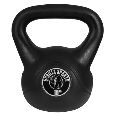 Obrázek produktu pro GORILLA SPORTS® Kettlebell - 18 kg, vyrobeno z plastu - kettlebell, posilovací koule, závaží