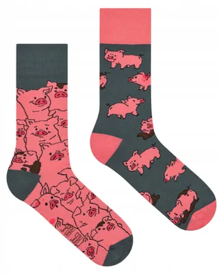 Produktbild von Spox Sox Schweinchen Socken mit lustigem Tiermotiv