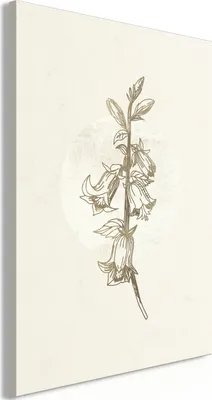 Produktbild von Vlies Leinwandbild - Field Pattern (1 Part) Vertical 40x60 cm Blumen b-A-0583-b-a