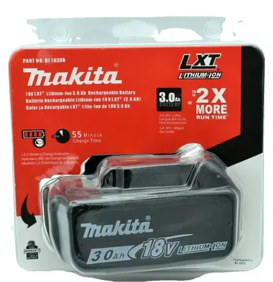 Produktbild von Lithium-Ionen-Batterie, hohe Kapazität, kompatibel mit 18V Elektrowerkzeugen, Makita 18V 3.0AhX1