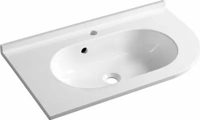 Obrázok produktu pre PULSE umývadlo z liateho mramoru 75x45cm, ľavé, biele