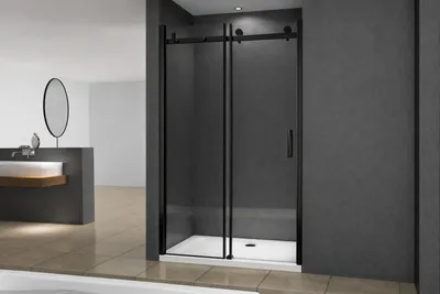 Obrázok produktu pre Glaswerk Westfalen - Viktoria 120x195 cm sprchový kút s posuvnými dverami - čierny