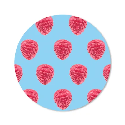 Produktbild von MuchoWow® Mauspad Mousepad Himbeere - Rosa - Muster 30x30 cm - Mousepads - Maus Mat - Pad - Mausunterlage - Tischunterlage - Schreibtischmatten