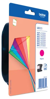 Image de Brother LC223MBP - Magenta - original - blister - cartouche d'encre - pour Brother DCP-J4120, J562, MFC-J4420, J4620, J4625, J480, J5320, J5625, J5720, J680, J880