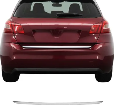 Image de Garniture de Hayon Coffre pour Peugeot 308 2014-2021 acier inoxydable