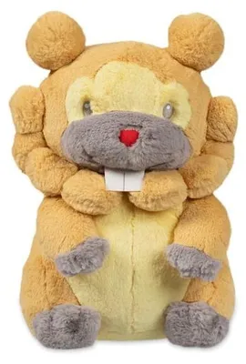 Produktbild von Pokémon Center Bidiza (Bidoof) Kuschelige Freunde Plüsch – 37 cm