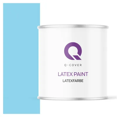 Produktbild von Latexfarbe  2 L Himmelblau  2 L | Innenfarbe | Wandfarbe | Deckenfarbe | Klasse 3 Mattfarbe Scheuerfest Hohe Deckkraft