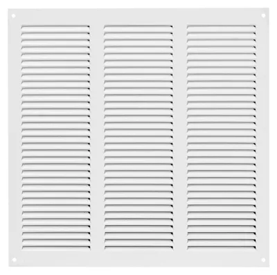 Produktbild von Europlast MR3030 – Lüftungsgitter aus Metall, 300x300mm, weiß