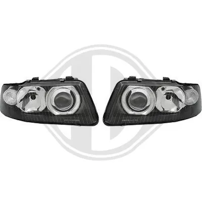 Immagine prodotto di Set fari di design Audi A3 00-03 nero