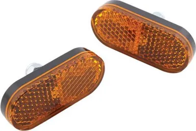 Produktbild von HIGHSIDER smart Rückstrahler, gelb, mit M5 Gewindebolzen