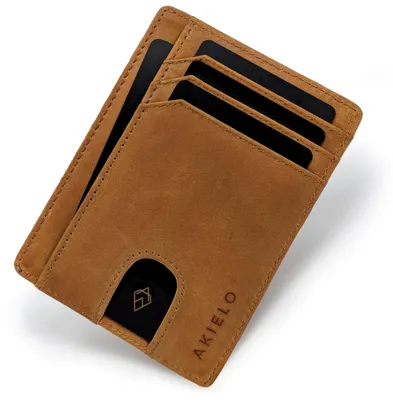 Immagine prodotto di Portafoglio minimalista da uomo con protezione RFID per carte di credito