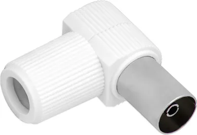 Produktbild von 10x Koax Stecker Antennenstecker Winkelbuchse Koaxialstecker Adapter Verbinder SAT TV Koaxlialkabel