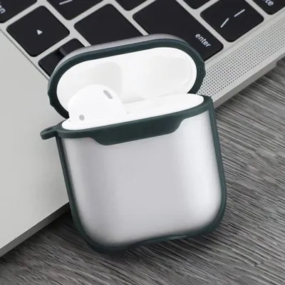 Produktbild von Mobigear Shockproof  Apple AirPods 2 Hülle Flexibles TPU - Grün