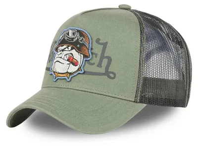 Produktbild von Von Dutch Originals Trucker Cap - BULL - Patch Olive