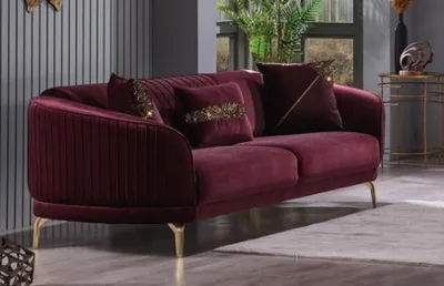 Produktbild von Designer Polstersofa Set Dreisitzer Wohnzimmer Couchen Moderne Möbel