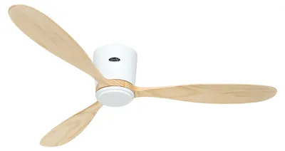 Immagine prodotto di Ventilatore da soffitto a risparmio energetico con telecomando Eco Plano Wood WiFi Bianco / Legno naturale