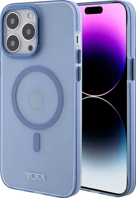 Image de Tumi iPhone 15 Pro Max Back cover case - Frosted magsafe transparent - Bleu