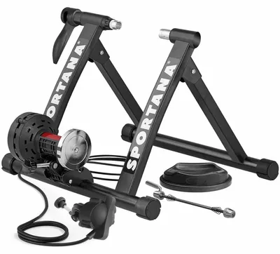 Immagine prodotto di SPORTANA® Rullo Magentico per Bicicletta 150kg in Acciaio 6 Livelli Pieghevole 26-28" Allenamento a Casa Bici Indoor