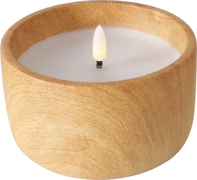 Produktbild von Boltze YUNA LED Wachskerze mit natürlichem Wachseffekt, batteriebetrieben, 8 cm