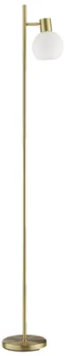 Produktbild von Stehlampe, 150 cm, E14 Fassung, Metall Glas, messingfarben/opalweiß