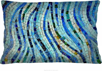 Produktbild von ARCO DESIGN Dekokissen "Mosaic" Farbig Stoffbezug 40 x 60 cm Dekokissen mit Füllung Dekokissen für Wohnzimmer Schlafzimmer