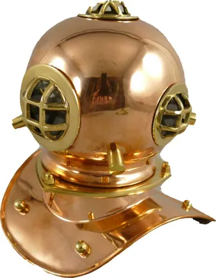 Produktbild von Nachbau eines alten Taucherhelms Taucherglocke aus Kupfer