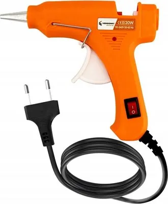 Obrázek produktu pro 20W tavná lepicí pistole kompaktní a lehká, rychlé zahřátí, 7mm tyčinky, přesná a všestranná