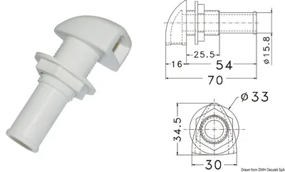 Produktbild von Kunststoff Lüfter Osculati 20.283.00
