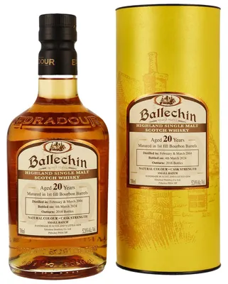 Produktbild von Ballechin 20 Jahre - 2004/2024 - 1st Fill Bourbon Barrels - Small Batch - Single Malt Scotch Whisky