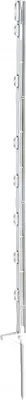Produktbild von 15 Stück ECO Weidezaunpfahl 105 cm weiss Kunststoff mit Fiberglasverstärkung Tritt